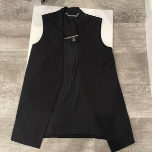 White House Black Market | black blazer vest size 10